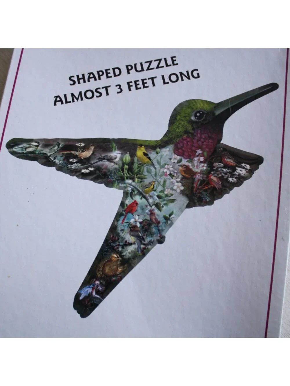 A Flicker Then Gone Hummingbird Shaped Serendipity 800pc Puzzle 65317